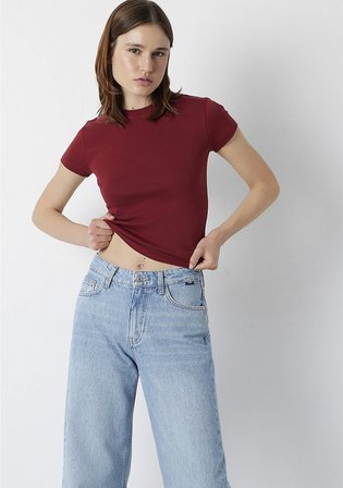 Kırmızı Basic Tişört 1614180-85347