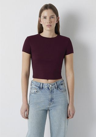 Bordo Basic Tişört 1600814-70422