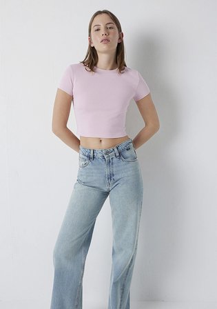 Pembe Basic Tişört 1600814-91501