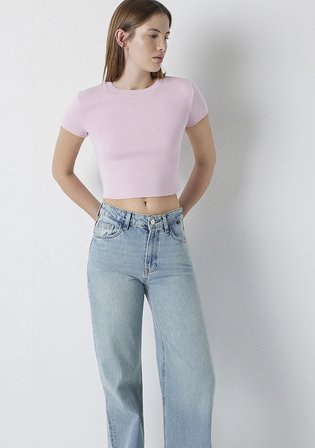 Pembe Basic Tişört 1600814-91501