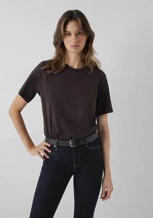 Kahverengi Basic Tişört 1613820-70240