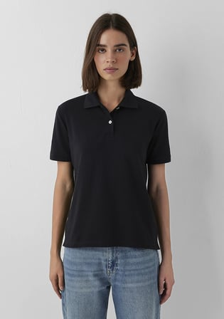 Mavi Logo Baskılı Siyah Polo Tişört 1614192-900