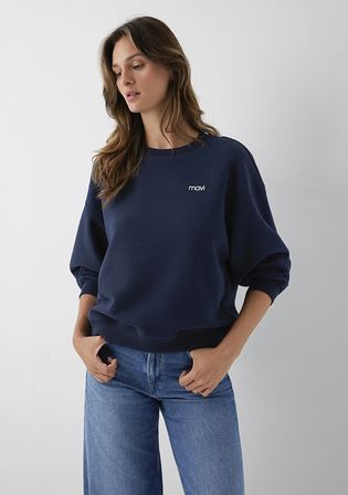Mavi Logo Baskılı Lacivert Sweatshirt 1S10490-32184