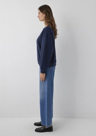 Mavi Logo Baskılı Lacivert Sweatshirt 1S10490-32184