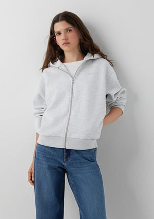 Mavi Logo Baskılı Gri Sweatshirt 1S10554-80196