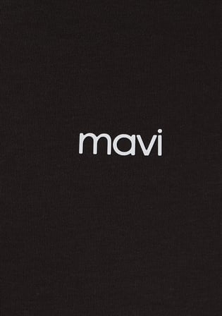 Mavi Logo Baskılı Kahverengi Tişört 1612829-70240