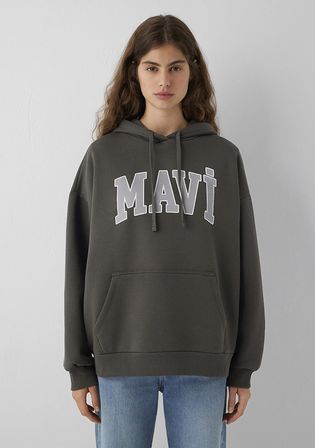 Kapüşonlu Yeşil Sweatshirt 1600361-71598