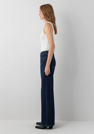 Malibu Mavi Edition Puslu Koyu Mavi Jean Pantolon 1010152-A6210