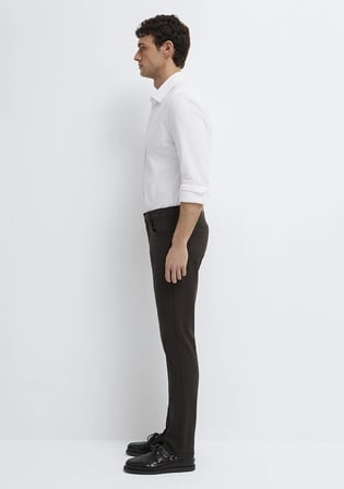 Marcus Kahverengi Gabardin Pantolon 00351A4090