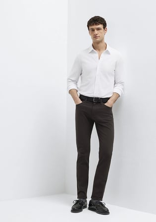 Marcus Kahverengi Gabardin Pantolon 00351A4090