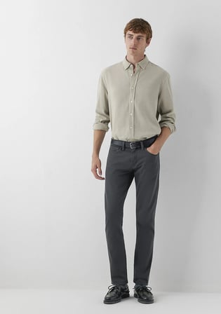 Jake Antrasit Comfort Gabardin Pantolon 00422A4093
