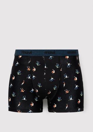 Baskılı Siyah Boxer 0912481-900