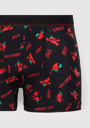Baskılı Siyah Boxer 0912473-900
