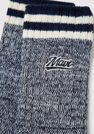 Mavi Patch Logo Nakışlı Bot Çorabı 0912551-83097