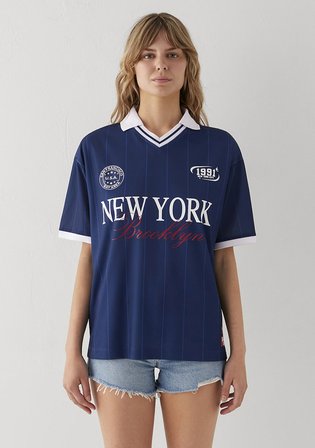 New York Baskılı Lacivert Forma 1614372-86676