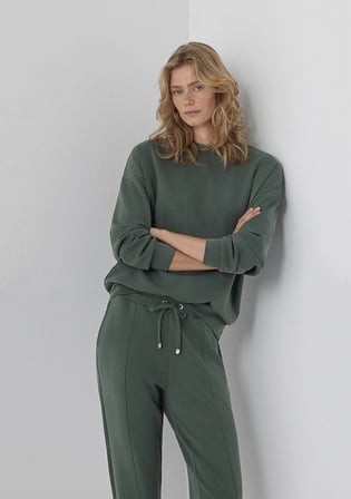 Soft-Premium (TENCEL™) Modal Karışımlı Yeşil Sweatshirt 168837-80684