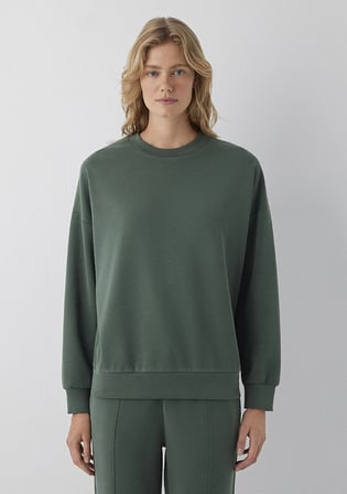 Soft-Premium (TENCEL™) Modal Karışımlı Yeşil Sweatshirt 168837-80684
