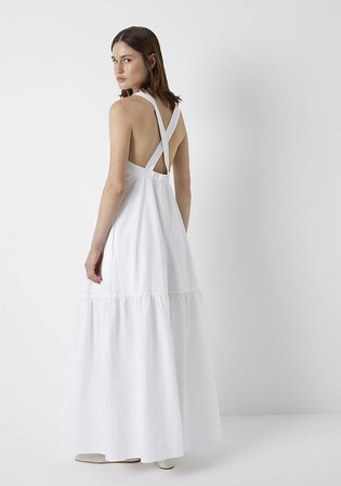 Beyaz Midi Elbise 1310931-620
