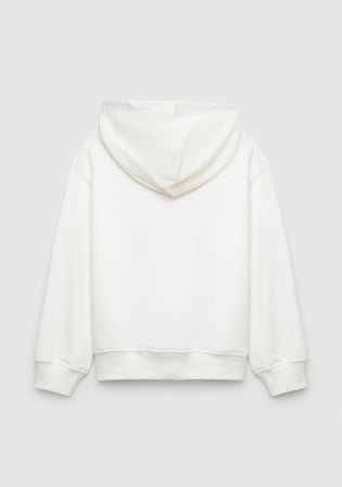 Mavi 7S10179-70057 Mavi Logo Baskılı Kapüşonlu Ekru Sweatshirt