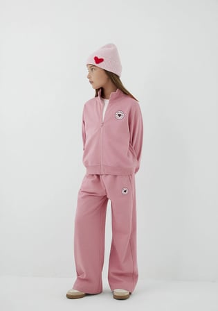 Mavi Logo Baskılı Pembe Eşofman Takımı 7T10007-71054