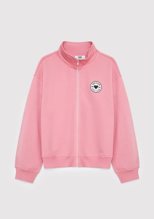 Mavi Logo Baskılı Pembe Eşofman Takımı 7T10007-71054