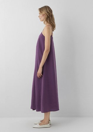 Mor Midi Elbise 1310949-70666