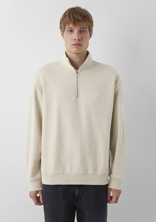 MVJNS Bisiklet Yaka Bej Sweatshirt 0S10675-70144