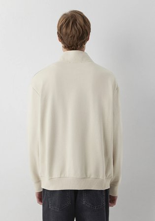 MVJNS Bisiklet Yaka Bej Sweatshirt 0S10675-70144