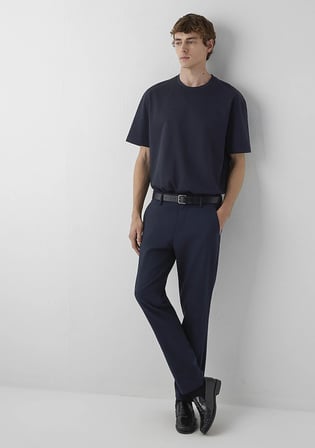 Matthew Lacivert Gabardin Pantolon 0010242-A6528