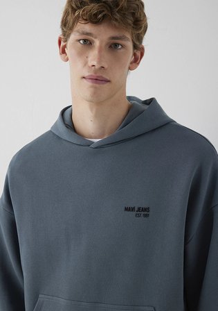 Mavi Jeans Kapüşonlu Lacivert Sweatshirt 0S10676-80776