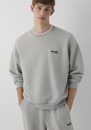 Mavi Jeans Baskılı Gri Sweatshirt 0S10677-80196