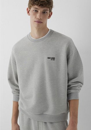 Mavi Jeans Baskılı Gri Sweatshirt 0S10677-80196