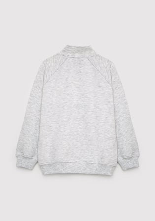Mavi Jeans Baskılı Fermuarlı Gri Sweatshirt 6S10226-88467