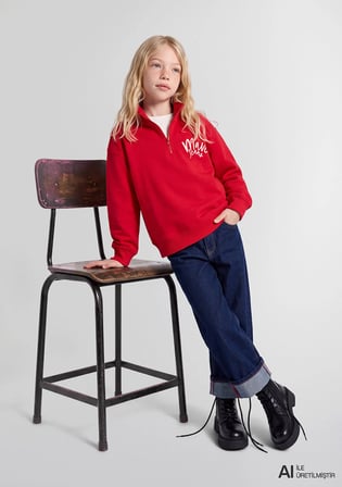 Kırmızı Sweatshirt 7S10175-80638