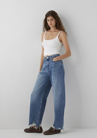 Fuji Mid Used Denim Mavi Jean Pantolon 1010849-A6623