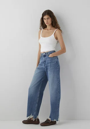 Fuji Mid Used Denim Mavi Jean Pantolon 1010849-A6623
