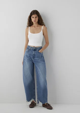 Fuji Mid Used Denim Mavi Jean Pantolon 1010849-A6623
