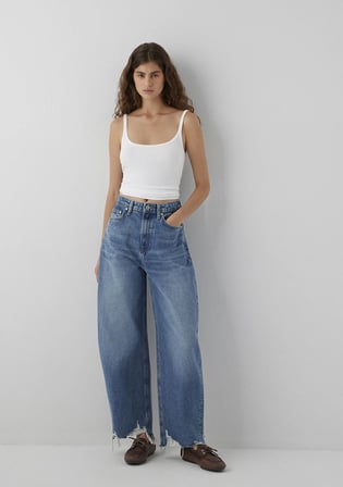 Fuji Mid Used Denim Mavi Jean Pantolon 1010849-A6623