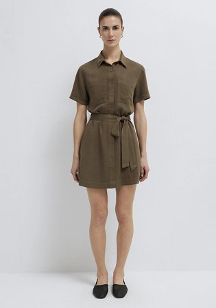Kahverengi Mini Elbise 1310860-87538