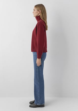 Mavi Mini Logo Yarı Fermuarlı Kırmızı Sweatshirt 1S10564-85347