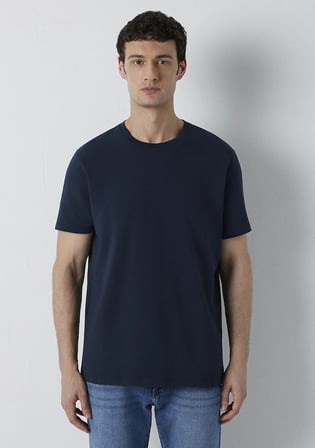 Lacivert Basic Tişört 0610252-70489
