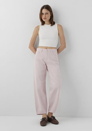 Leıla Classic Denim Pembe Jean Pantolon 1010600-A3367