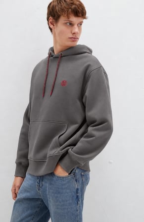 Mavi 065809-86560 Logo Nakışlı Erkek Kapüşonlu Sweatshirt