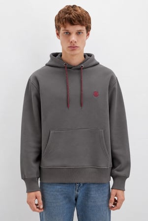 Mavi 065809-86560 Logo Nakışlı Erkek Kapüşonlu Sweatshirt