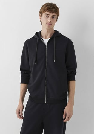 Kapüşonlu Siyah Sweatshirt 0S20093-900