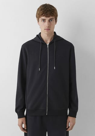 Kapüşonlu Siyah Sweatshirt 0S20093-900