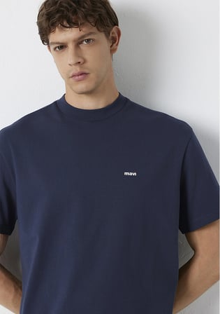 Lacivert Basic Tişört 0612216-70490