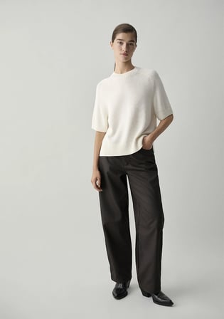 (Tencel TM) Lyocell Kahverengi Pantolon 1011287-90707