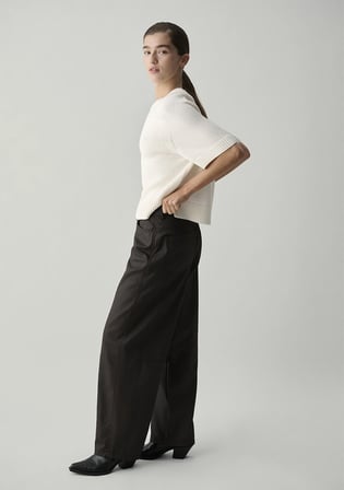 (Tencel TM) Lyocell Kahverengi Pantolon 1011287-90707