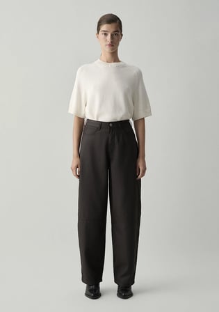 (Tencel TM) Lyocell Kahverengi Pantolon 1011287-90707